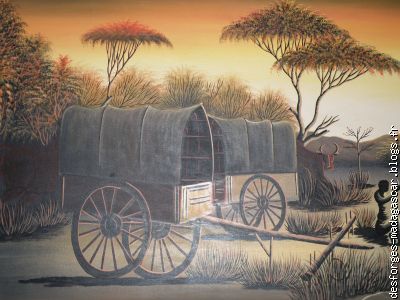 Un tableau illustrant le mode de transport dans les campagnes.